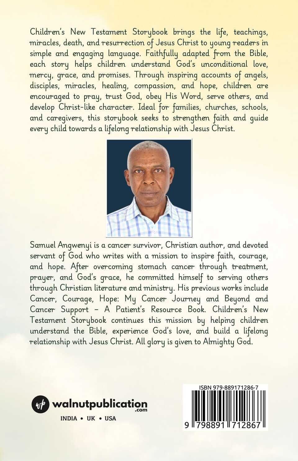 Children’s New Testament Storybook - Back Cover