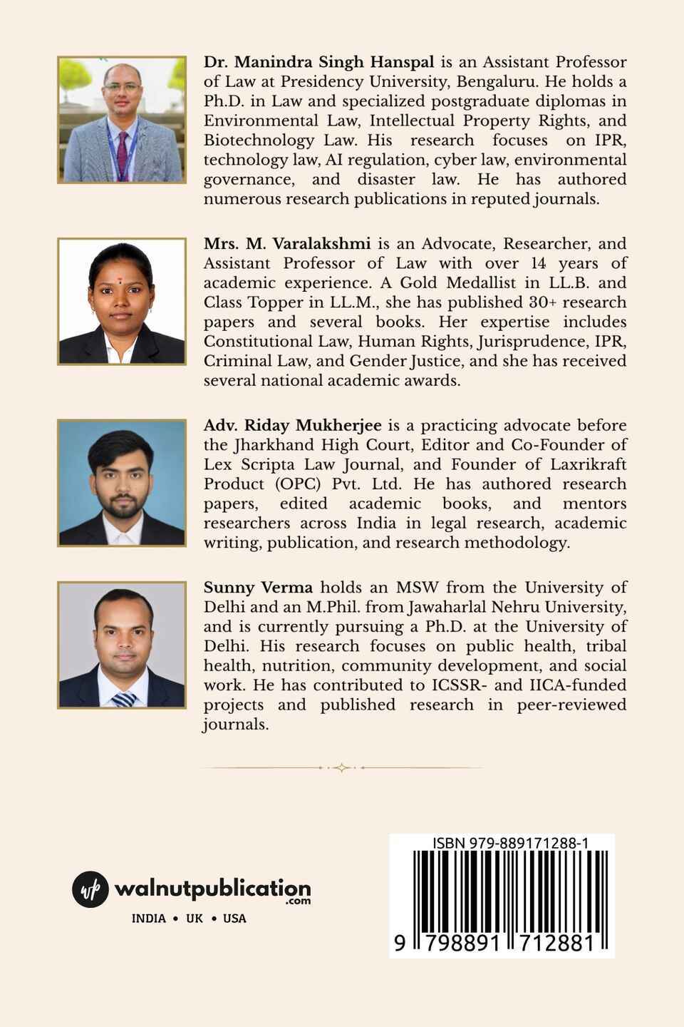 Intellectual Property Law and Emerging Technologies: Concepts, Applications, and Contemporary Issues: A Comprehensive Reference for Students, Researchers, Academicians, and Legal Professionals - Back Cover