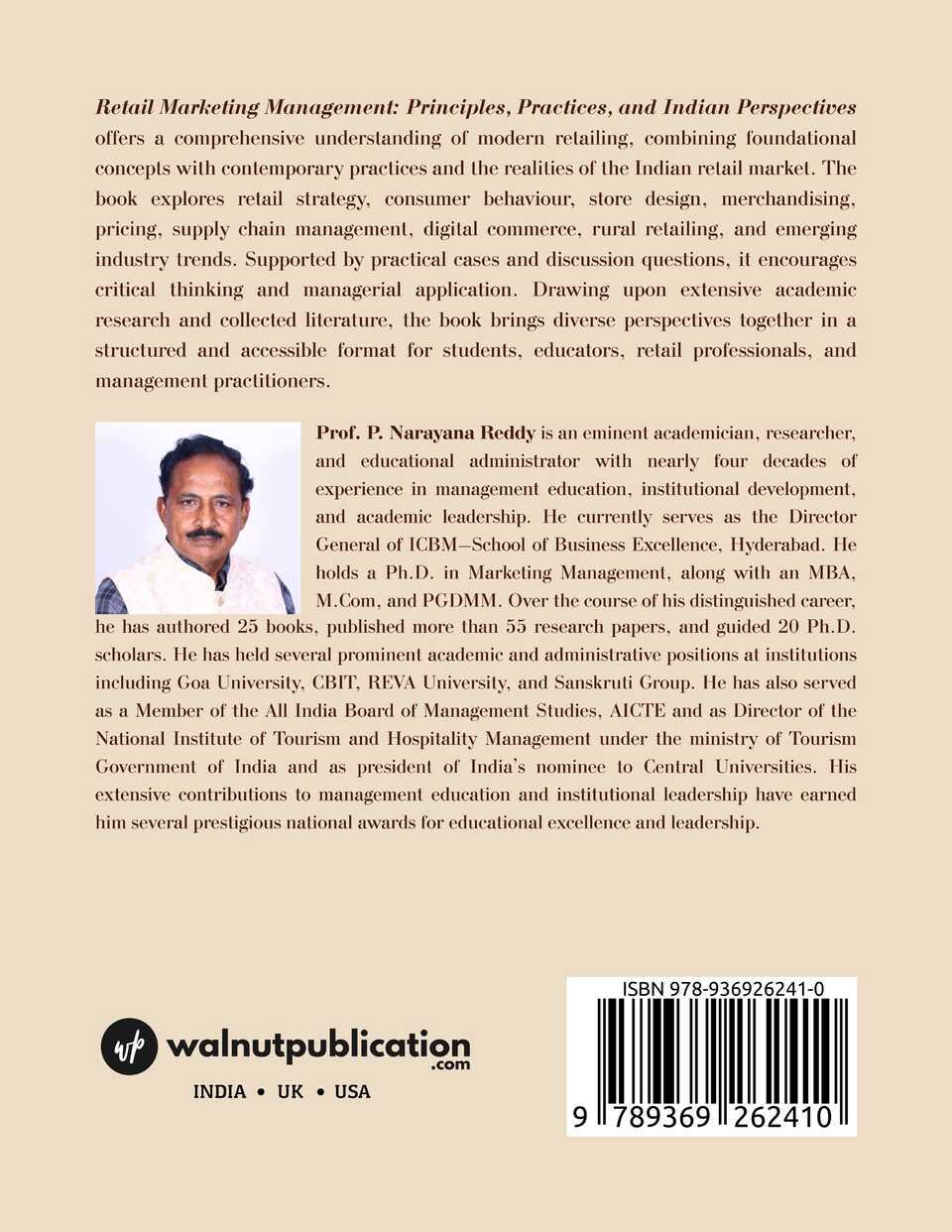 Retail Marketing Management: Principles, Practices, and Indian Perspectives - Back Cover